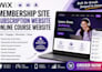 design membership site subscription website online course website